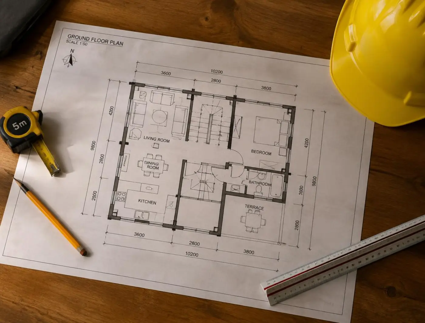 Imagen ilustrativa de residencia de obra